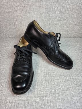 Alden 473 Black Leather Derby Apron Toe Dress Shoes Men's 8.5 D  $795